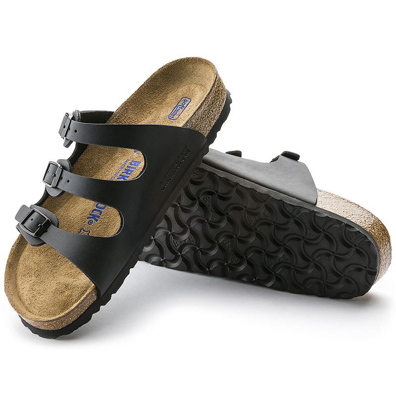 Florida Birkenstock Soft Footbed Birko-flor Damske Čierne | SK 81PJJ